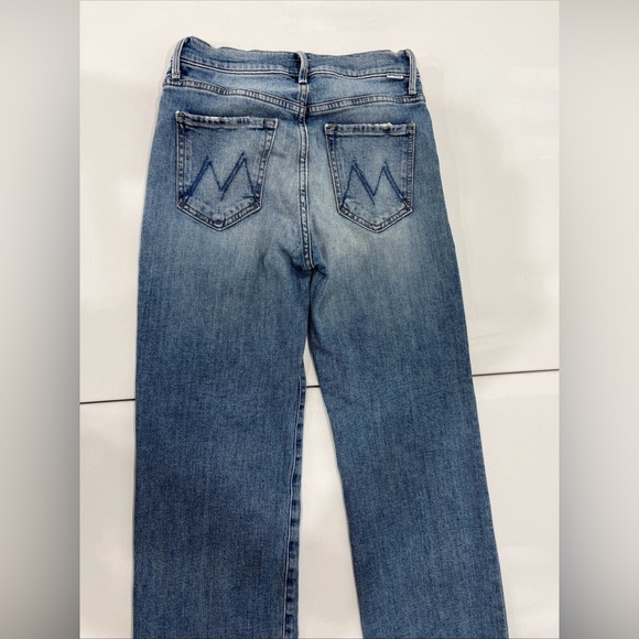 MOTHER Jeans The Kick It High Rise Scenic Route Blue Denim Women’s 25 - Picture 12 of 16
